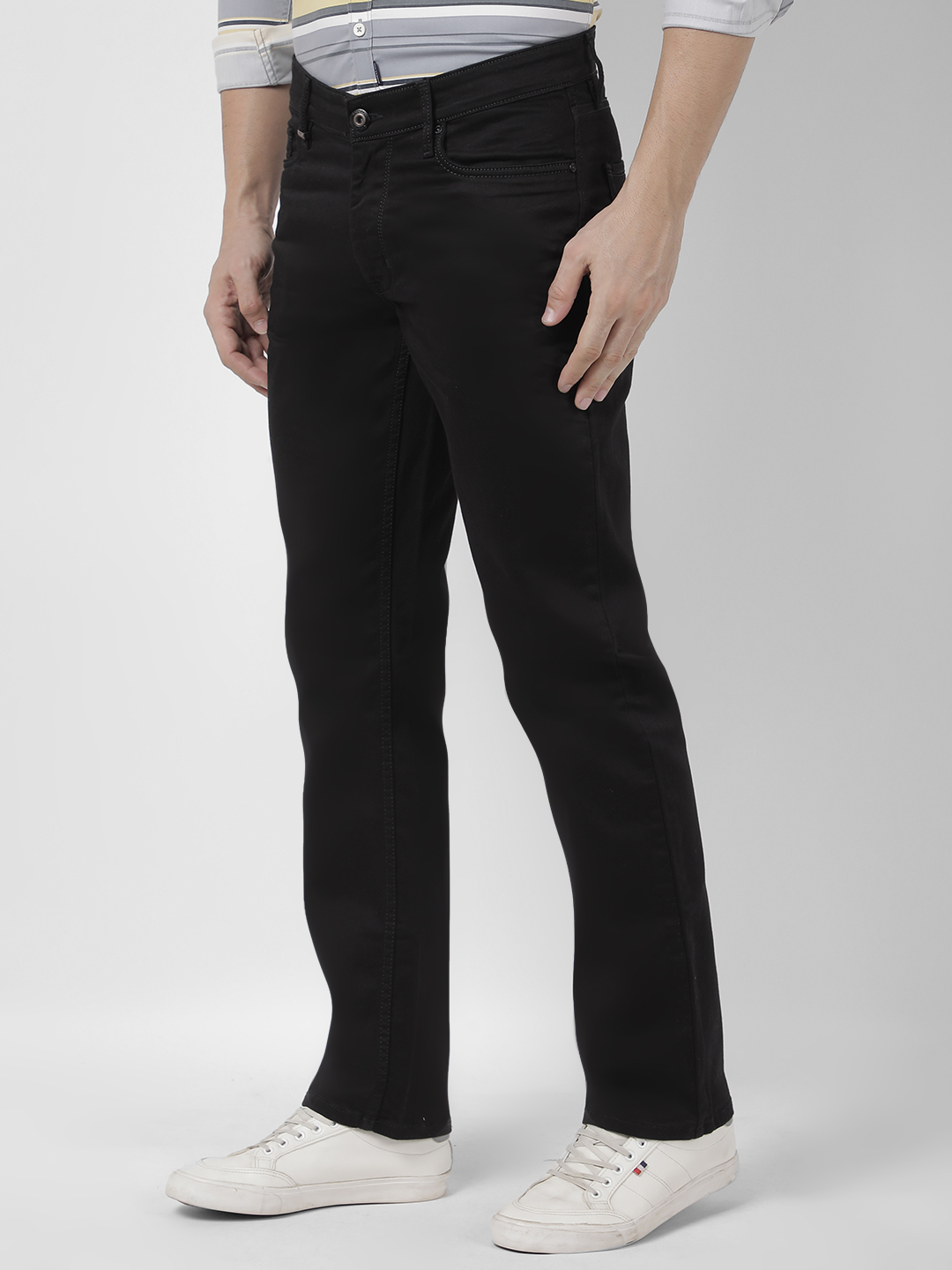 Numero Uno Men Solid Black Jeans